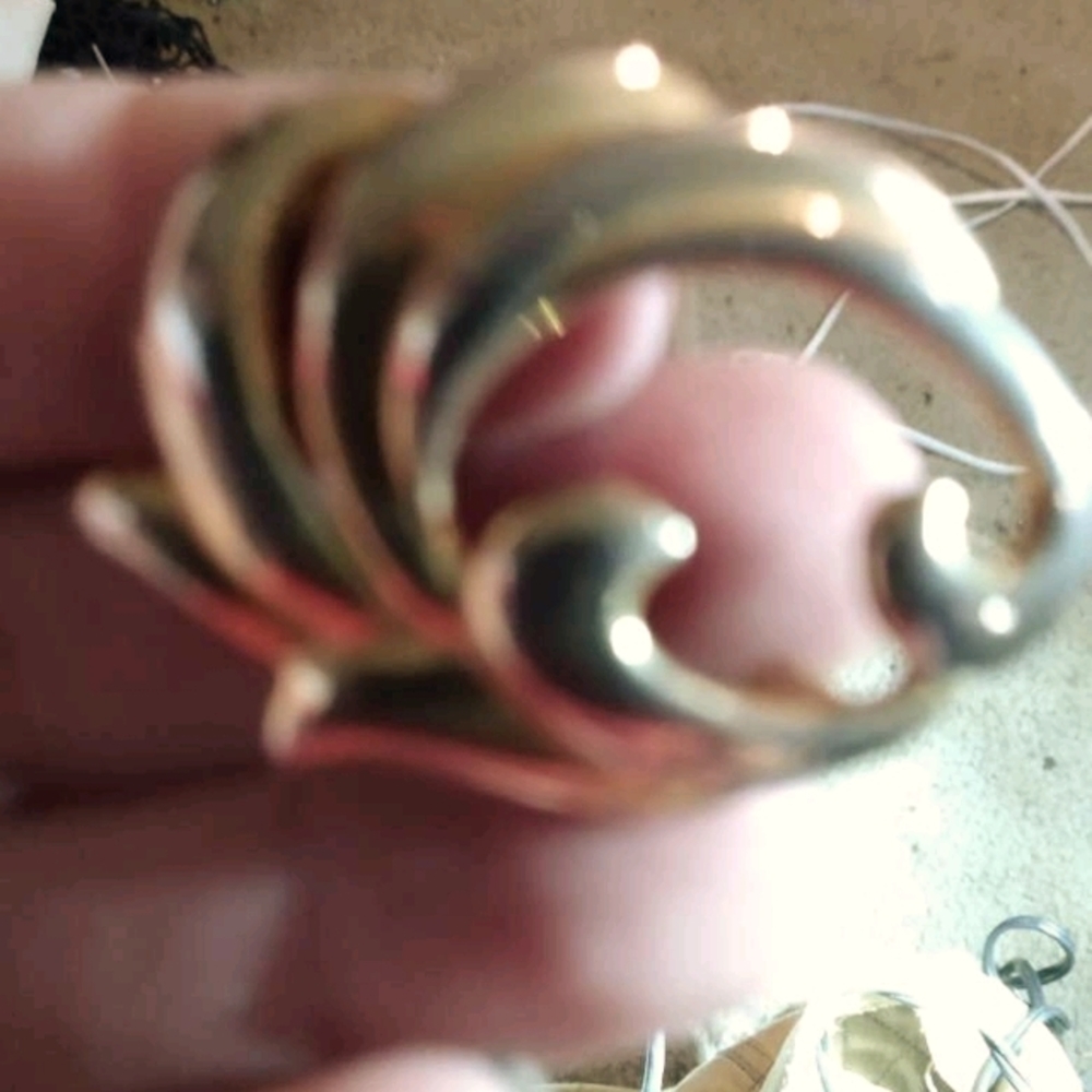 Macy's gold antique broch